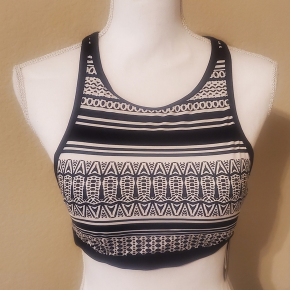 Jag Black Noir High Neck Bra/ Bikini Halter Top Criss-Cross Strap Back S… - Picture 1 of 10